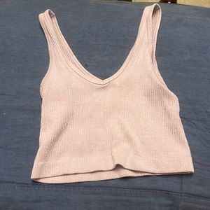 Urban Outfitters Purple Cropped Tank Top - Unfortunately a little bit stained